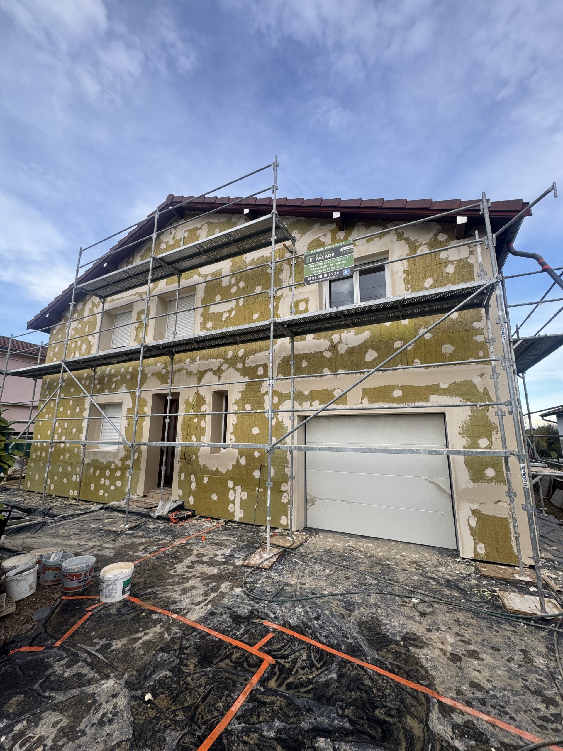 Avant - Isolation ITE — Bourg-en-Bresse